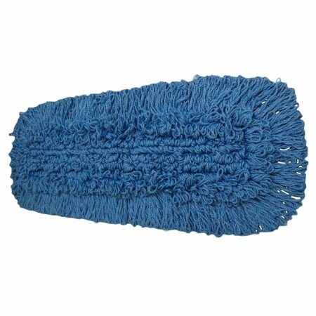 ABCO 5 in. X 24 in. Blue Microfiber Dust Mop Loopend Tie-less Style, 12PK DM-45524L